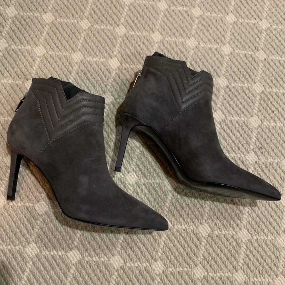 Never-worn Saint Laurent Suede and Leather Booties
